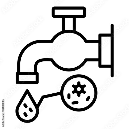 Contaminated Water Icon