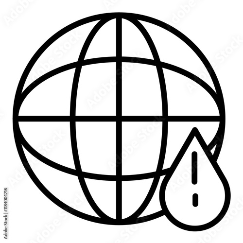 Water Crisis Icon