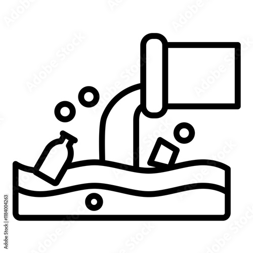 Water Pollution Icon