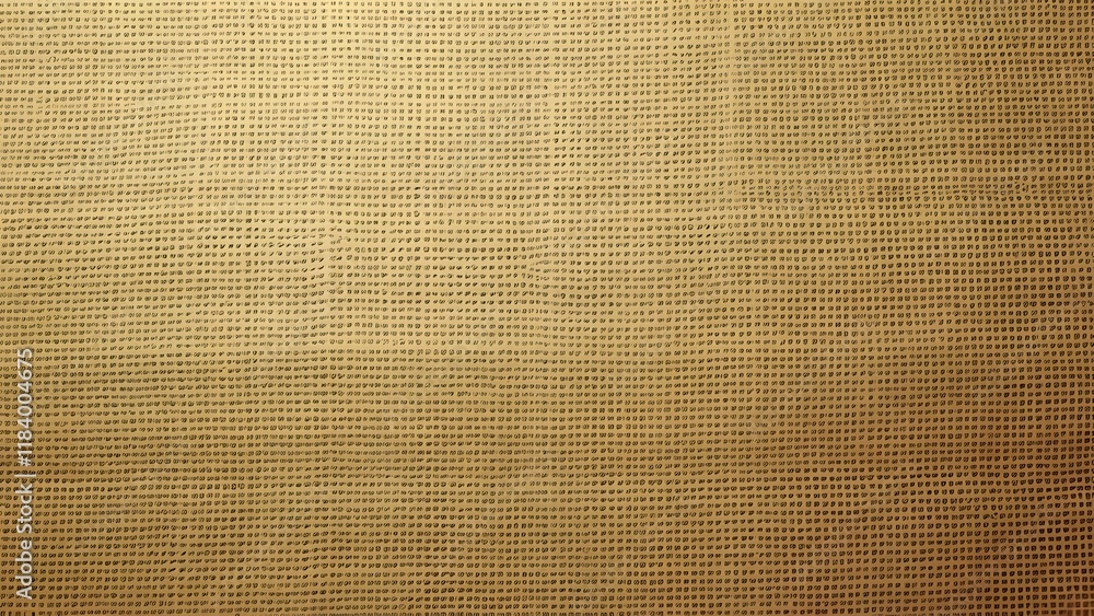 Fototapeta premium Subtle Gold Burlap, Linen, Canvas Texture Background, Natural Woven Fabric Texture for Design