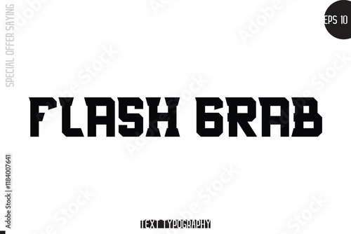 Flash Grab Special Offer Template Design Banner Typography Text