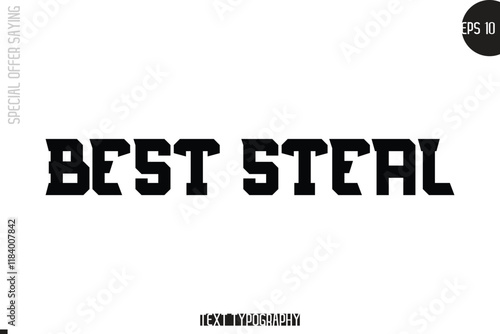 Best Steal Special Offer Template Design Banner Typography Text
