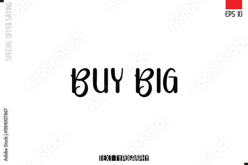 Buy Big Typography Lettering Special Offer Design For Advertising