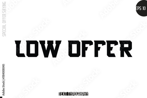 Low Offer Special Offer Template Design Banner Typography Text