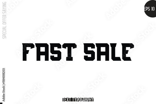 Special Offer Template Design Banner Typography Text Fast Sale