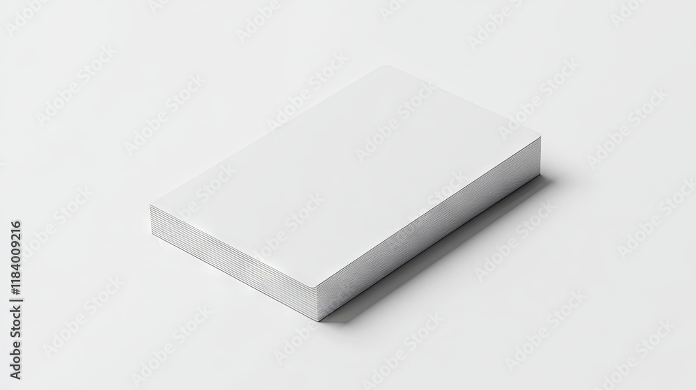 Blank White Paper Mockup: Clean Design for Branding Blank White Paper Mockup: Clean Design for Branding