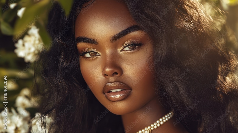 Radiant Beauty: A Portrait of a Black Woman Radiant Beauty: A Portrait of a Black Woman