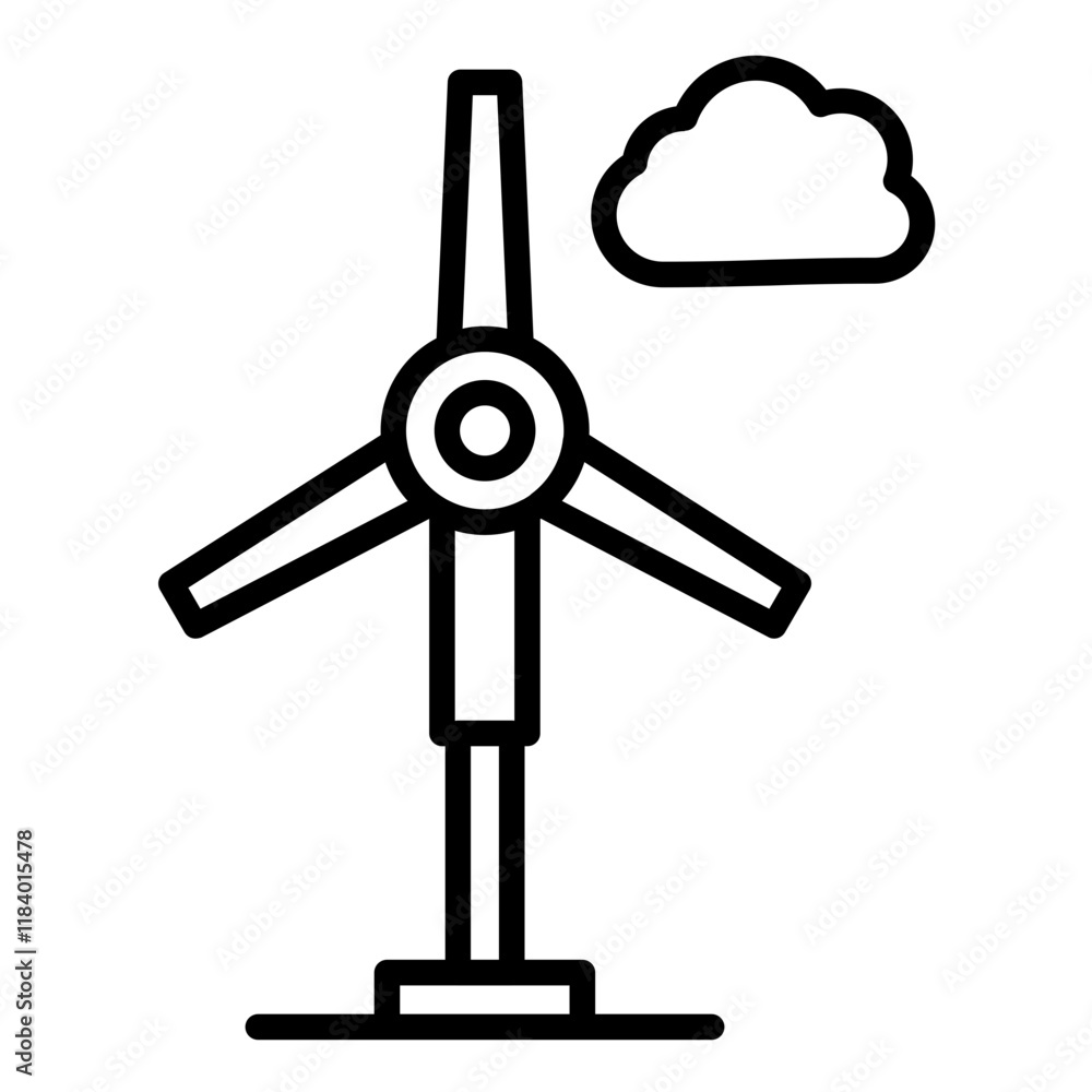Wind Turbine Icon Wind Turbine Icon