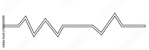 Life line icon vector. Heartbeat line icon. Medetsina sign. Cardiogram line icon, sign. Heart pulse silhouette, icon, symbol.