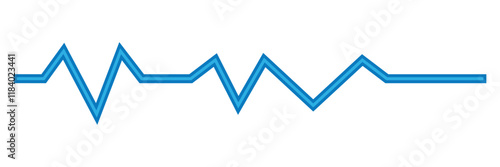 Heart beat line icon. EKG heart beat line, Cardiogram line icon, sign. Heart pulse silhouette. Life line icon.