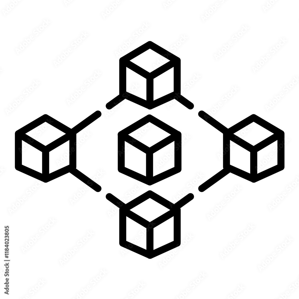 Blockchain Icon Blockchain Icon