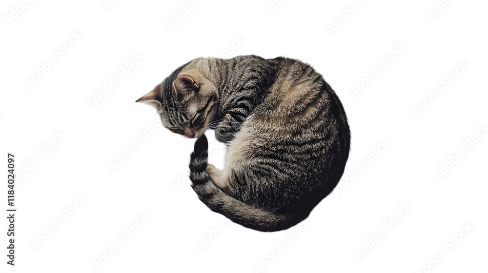 Fototapeta premium cat sleeping png