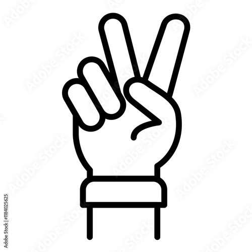 Victory Gesture Icon