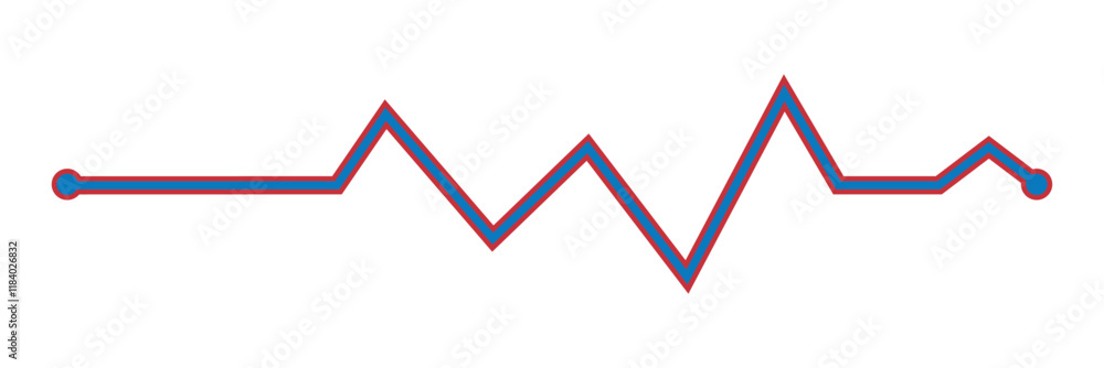 Heart rate monitor line vector isolated on white background. Heart rate pulse rhythm line. Eps 10. Heart rate monitor line vector isolated on white background. Heart rate pulse rhythm line. Eps 10.