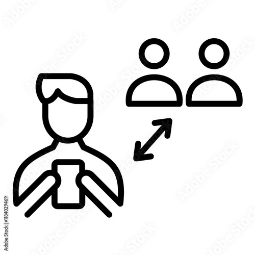 Social Isolation Icon