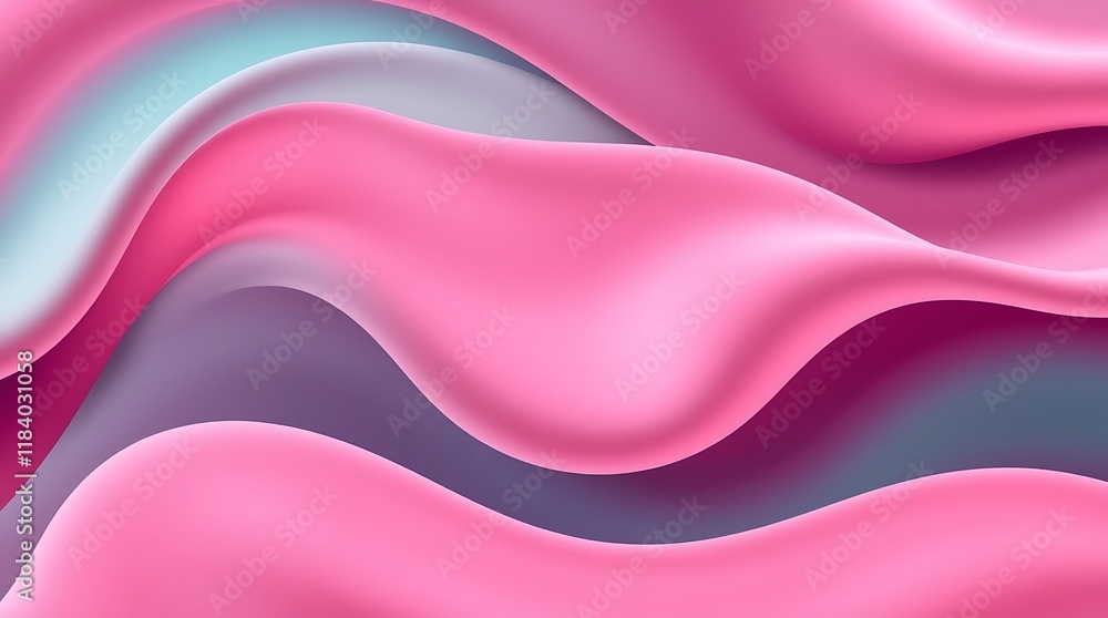 Fototapeta premium Luminous Wavy Glowing Background Design