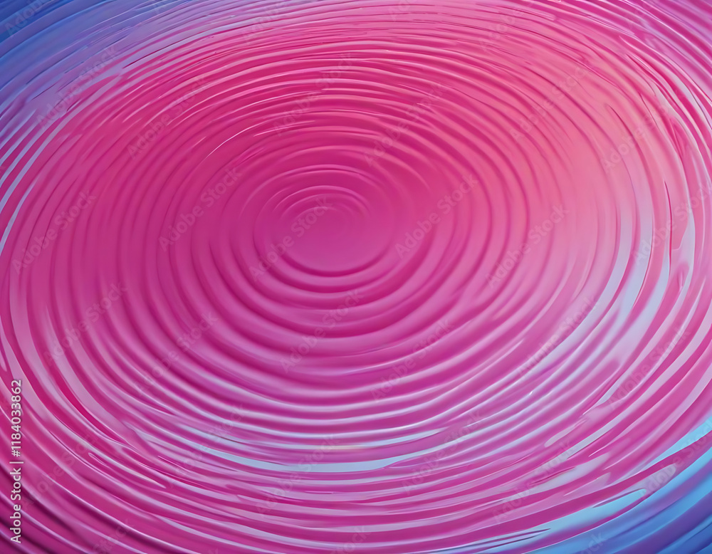 Fototapeta premium Circular ripples spreading across a glossy surface.