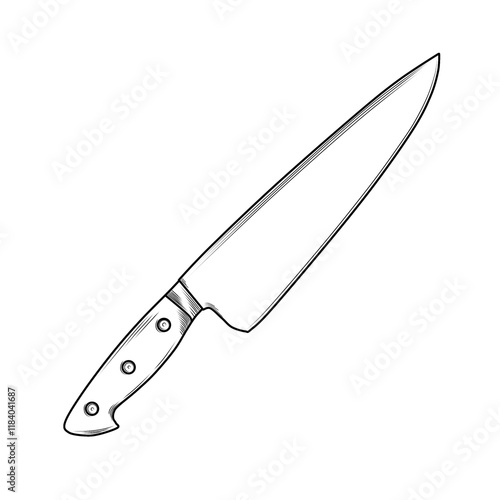 knife isolated on white background