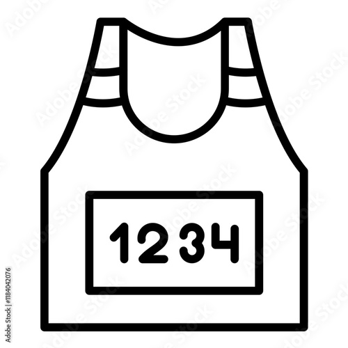 Marathon Bib Icon