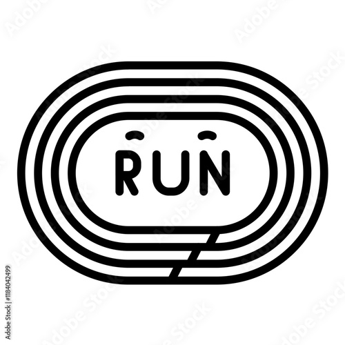 Running Track Icon