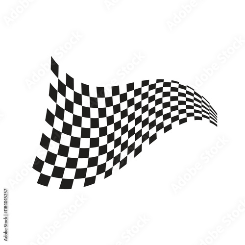 Race flag design concepts icon. Speed flag simple design illustration vector. Icon symbol