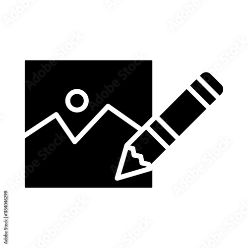 Photo Editing Icon glyph icon