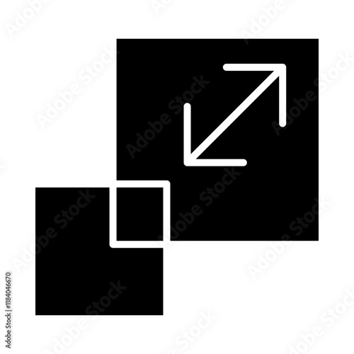 Scaling Tool glyph icon