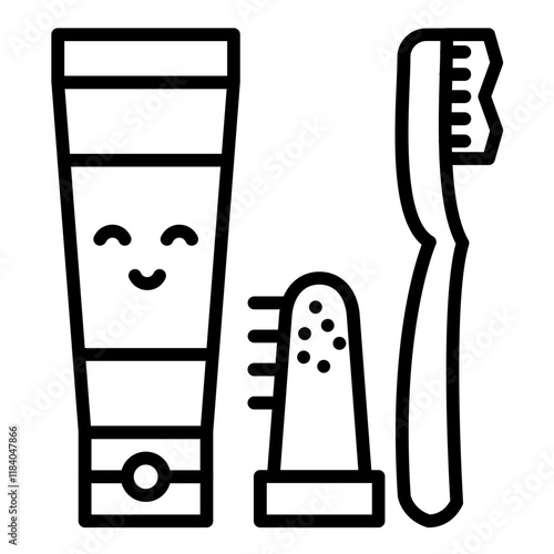 Kid Toothpaste Icon