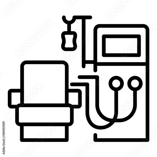 Kidney Dialysis Machine Icon
