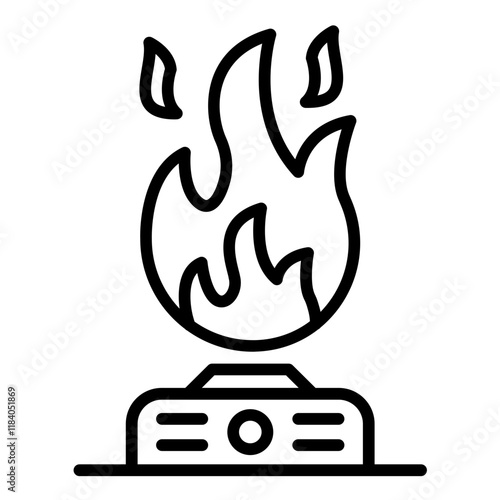 Gas Flame Icon