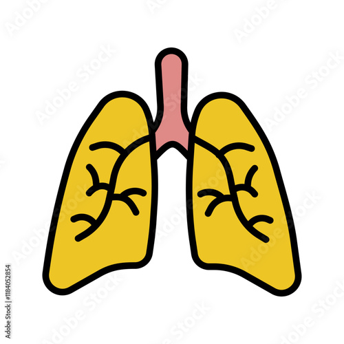 Lungs Icon Design