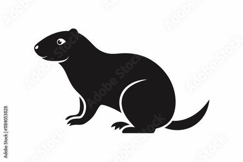 prairie dog silhouette icon vector