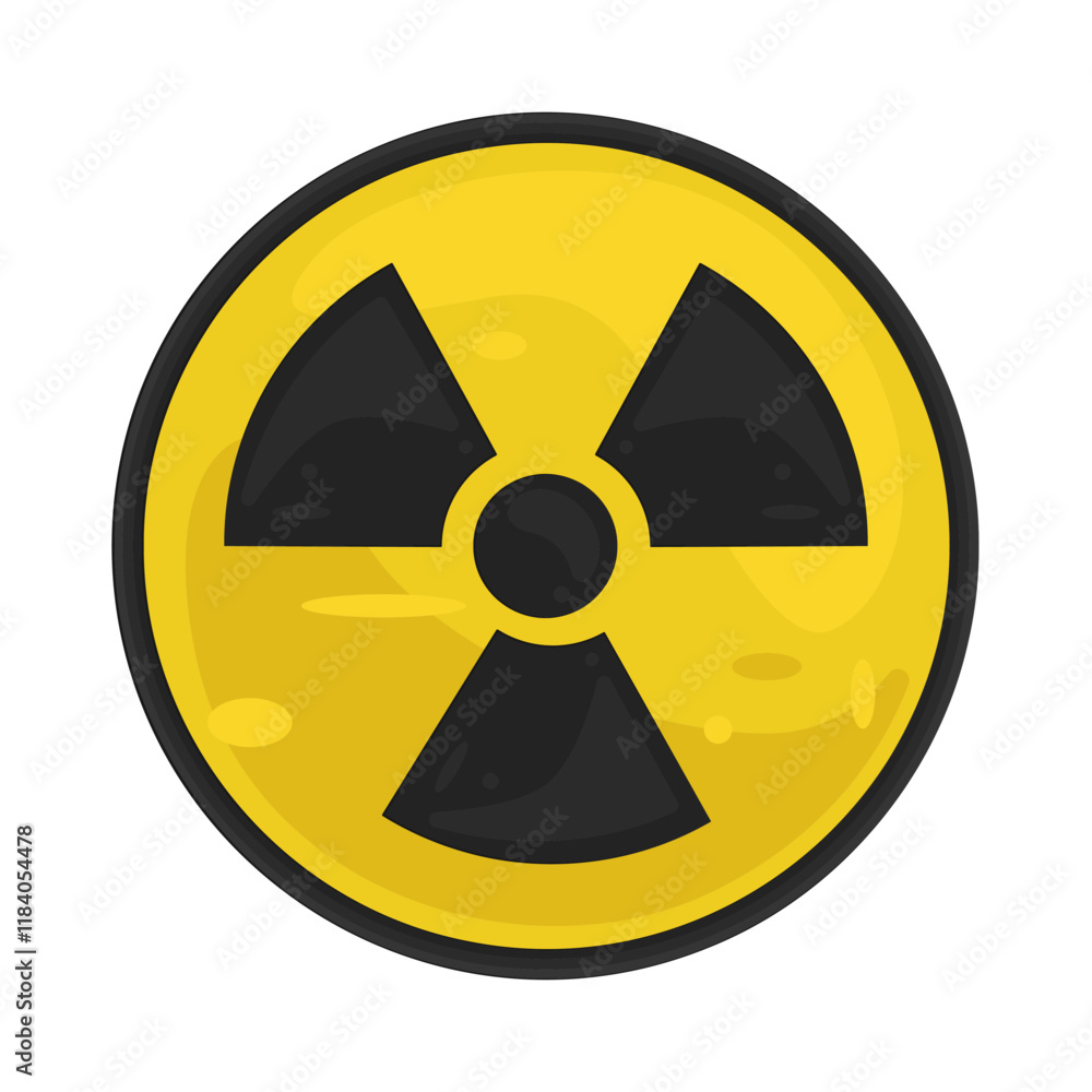 Illustration of Radiation Warning Illustration of Radiation Warning