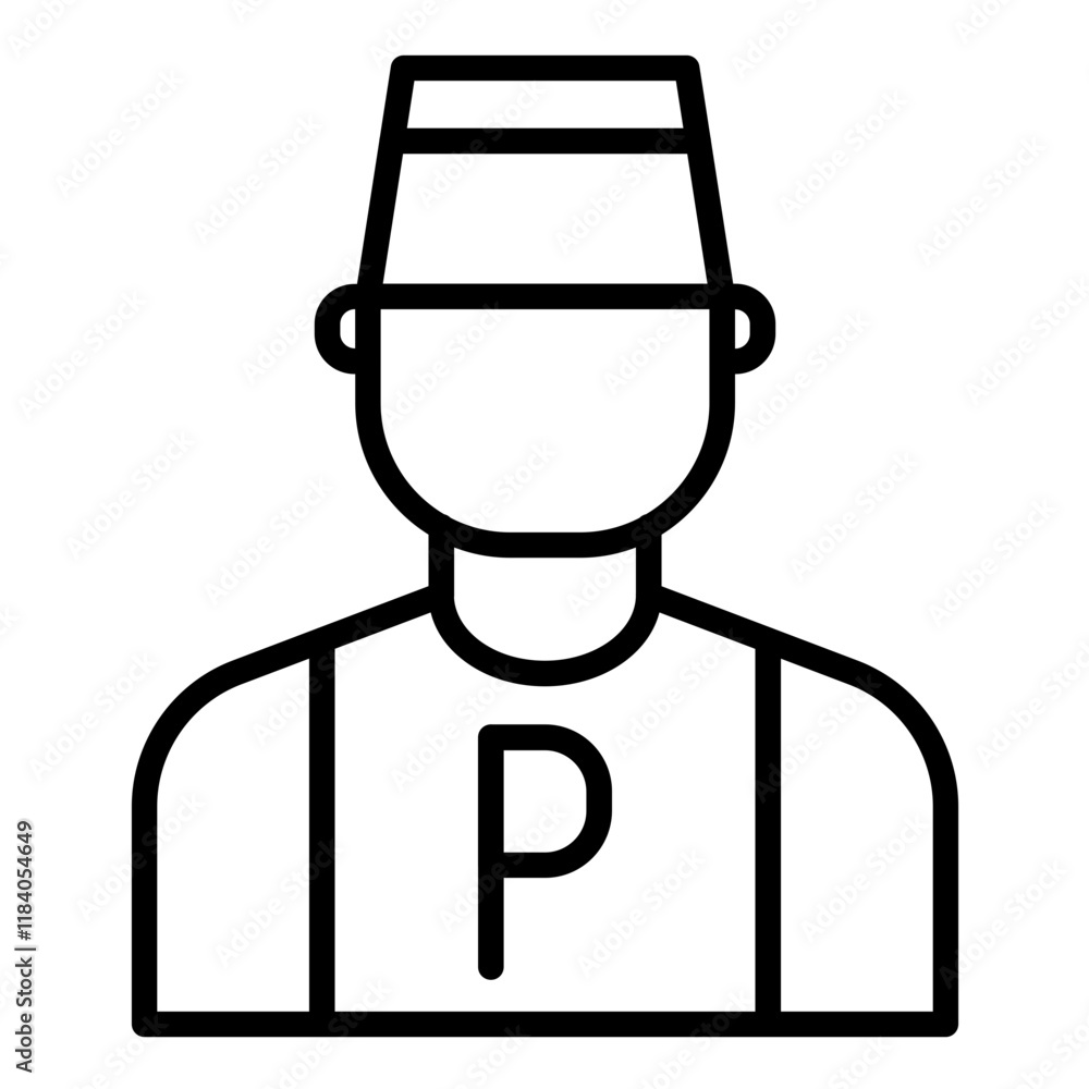 Parking Attendant Icon Parking Attendant Icon