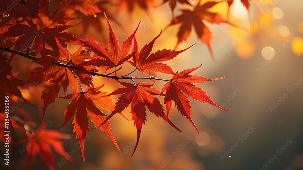 Stunning Japanese Maple Leaves in Vibrant Autumn Colors, Golden Amber to Crimson Scarlet - Fall Foliage Photography Stunning Japanese Maple Leaves in Vibrant Autumn Colors, Golden Amber to Crimson Scarlet - Fall Foliage Photography