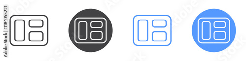 Browser icon vector symbol outline sign