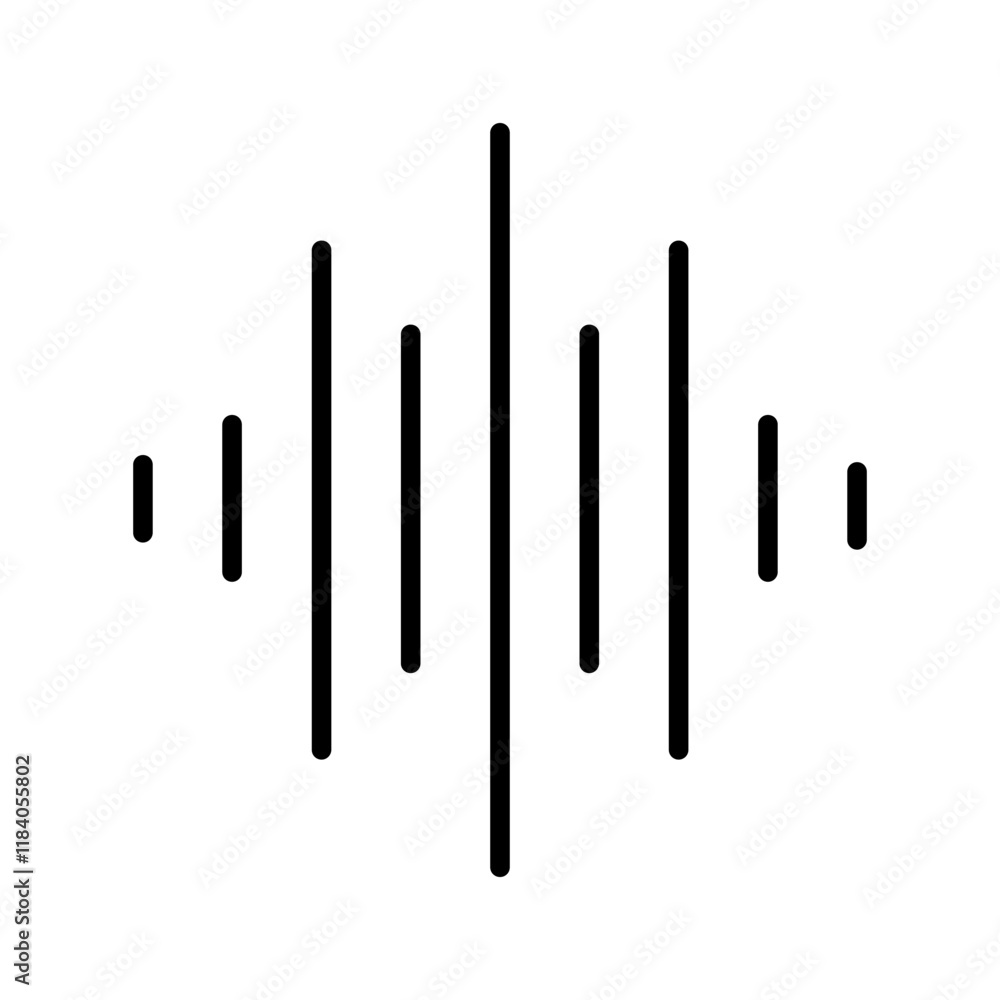 Sound Waves Icon Design Sound Waves Icon Design