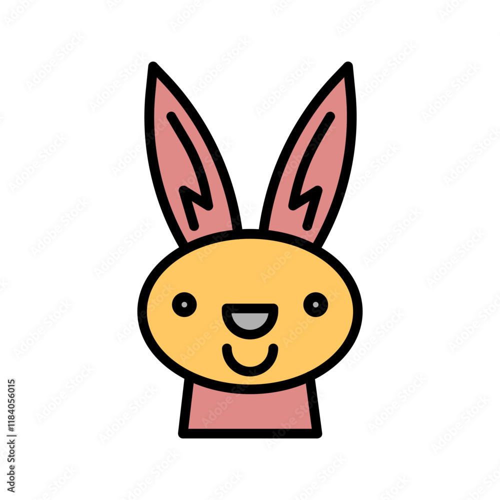 Obraz premium Easter Bunny Icon Design