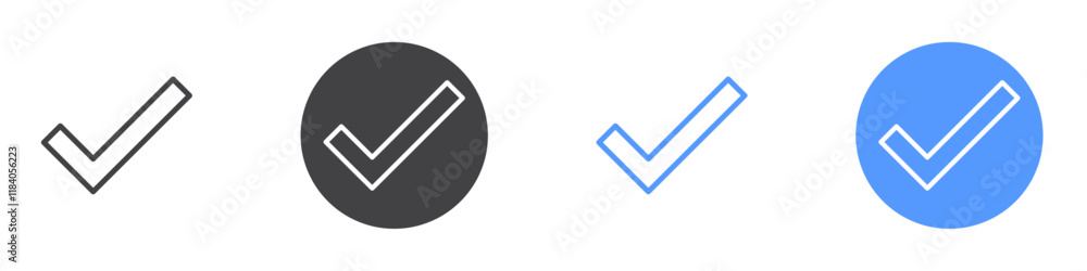 Check icon vector symbol outline sign Check icon vector symbol outline sign