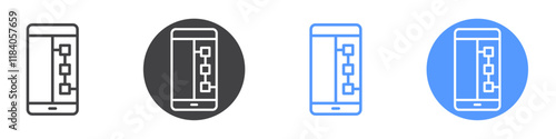 Device connection icon vector symbol outline sign