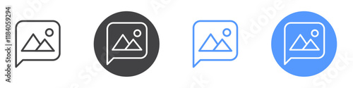 Image message icon vector symbol outline sign