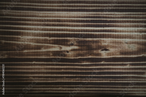 natural texture of burnt wood in design, background, texture for computer games, free space for text, screen saver, wallpapers, horizontal photo