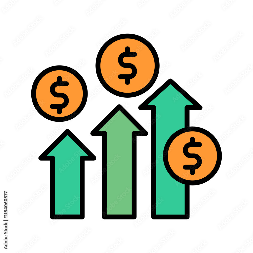 Obraz premium Profit Icon Design