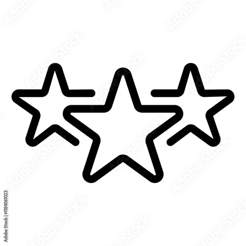 Three Stars Icon