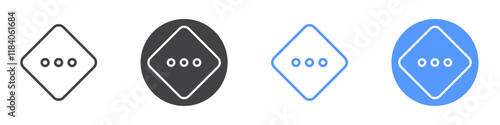 Medium priority icon vector symbol outline sign