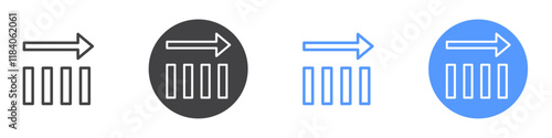Neutral trading icon vector symbol outline sign