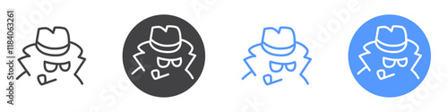 Robber icon vector symbol outline sign