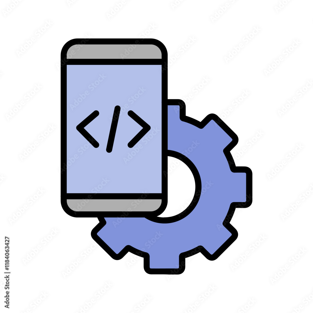 Mobile App Development Icon Design Mobile App Development Icon Design