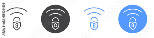 VPN icon vector symbol outline sign