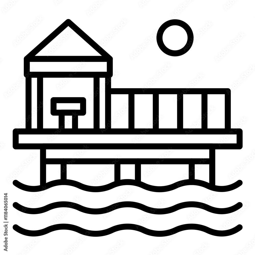Obraz premium Pier Icon